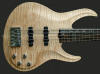 5-string neck-thru bass, Flame Maple top - body view2