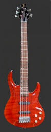 5-string Bolt-on Bass, Burnt orange - front